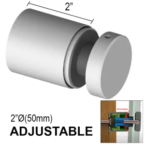 Arc Series Standoff - 2" Ø˜ X 2" Base Height - SS316 - Round (BS, MB, SB)