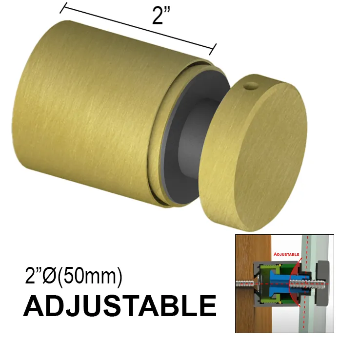 Arc Series Standoff - 2" Ø˜ X 2" Base Height - SS316 - Round (BS, MB, SB)