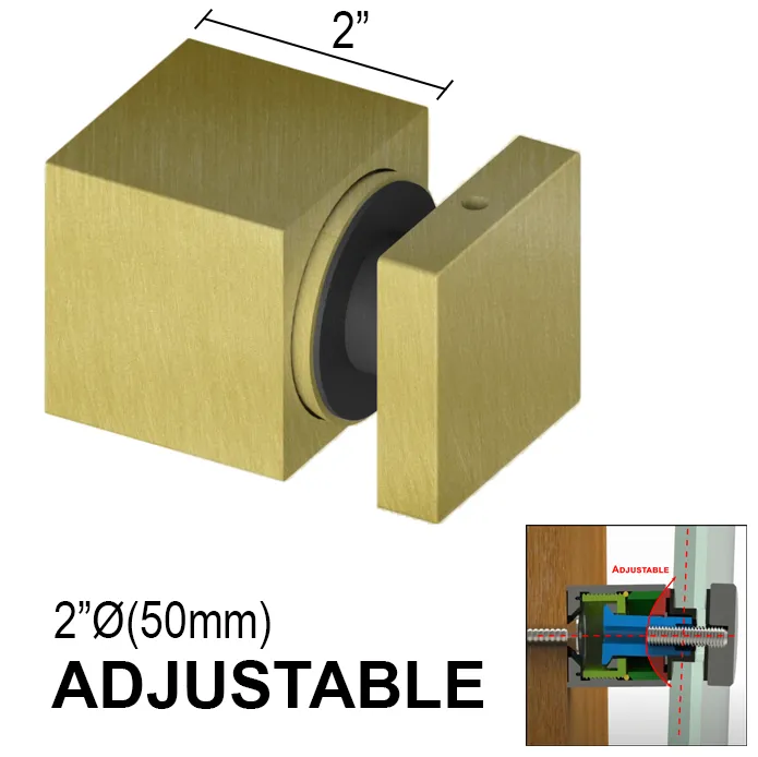 Arc Series Standoff - 2" X 2" Base Height - SS316 - Square (BS, MB, SB)