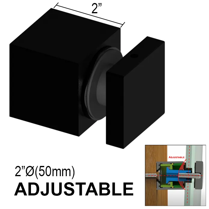 Arc Series Standoff - 2" X 2" Base Height - SS316 - Square (BS, MB, SB)