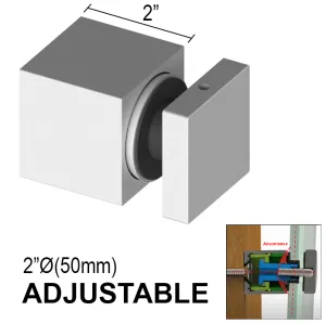 Arc Series Standoff - 2" X 2" Base Height - SS316 - Square (BS, MB, SB)
