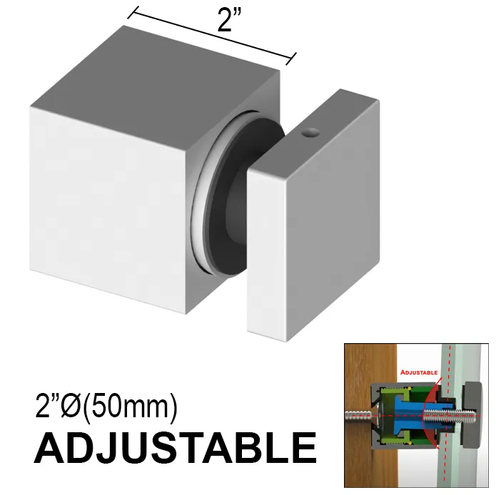 Arc Series Standoff - 2" X 2" Base Height - SS316 - Square (BS, MB, SB)