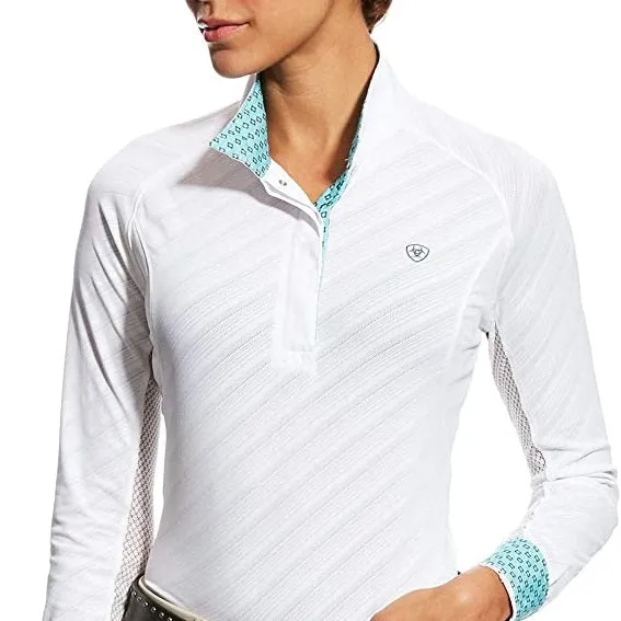 Ariat Women's Marquis Show Top White Mesh