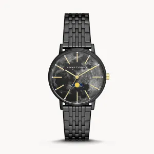 Armani Exchange Lola Black Stainless Steel Women's Watch