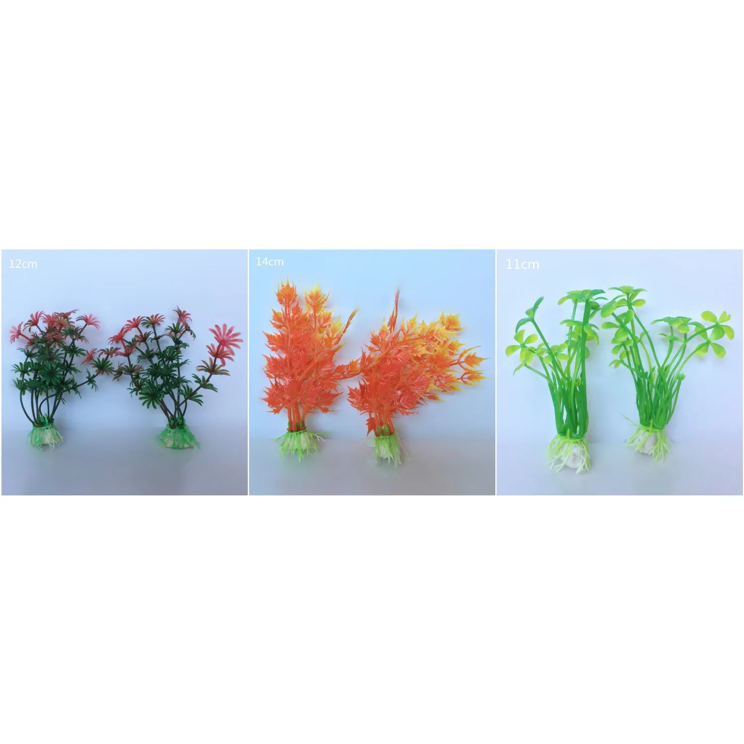 Artificial Aquarium Plants, 10-14cm, 6pcs