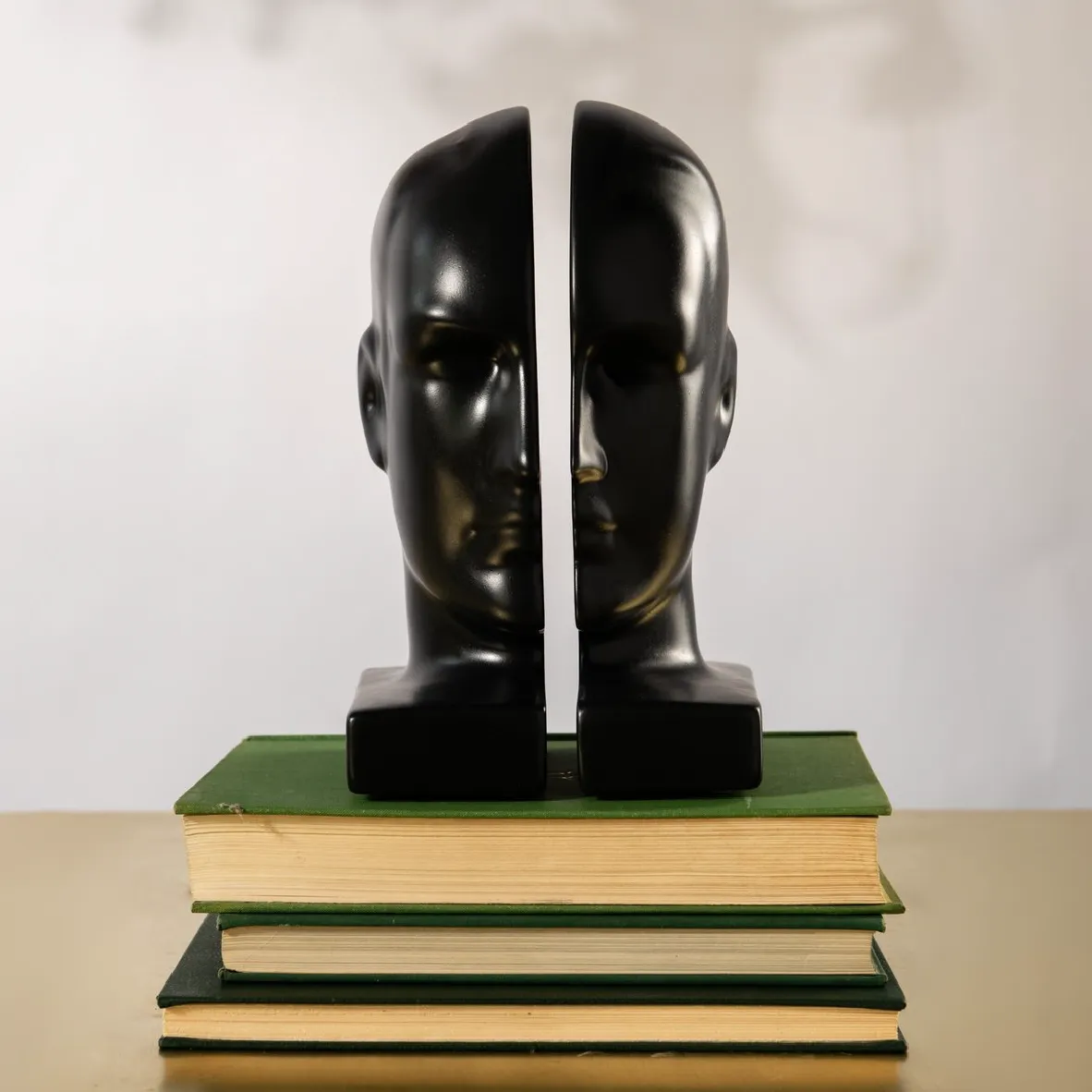 Artificial intelligence Bookends - Black