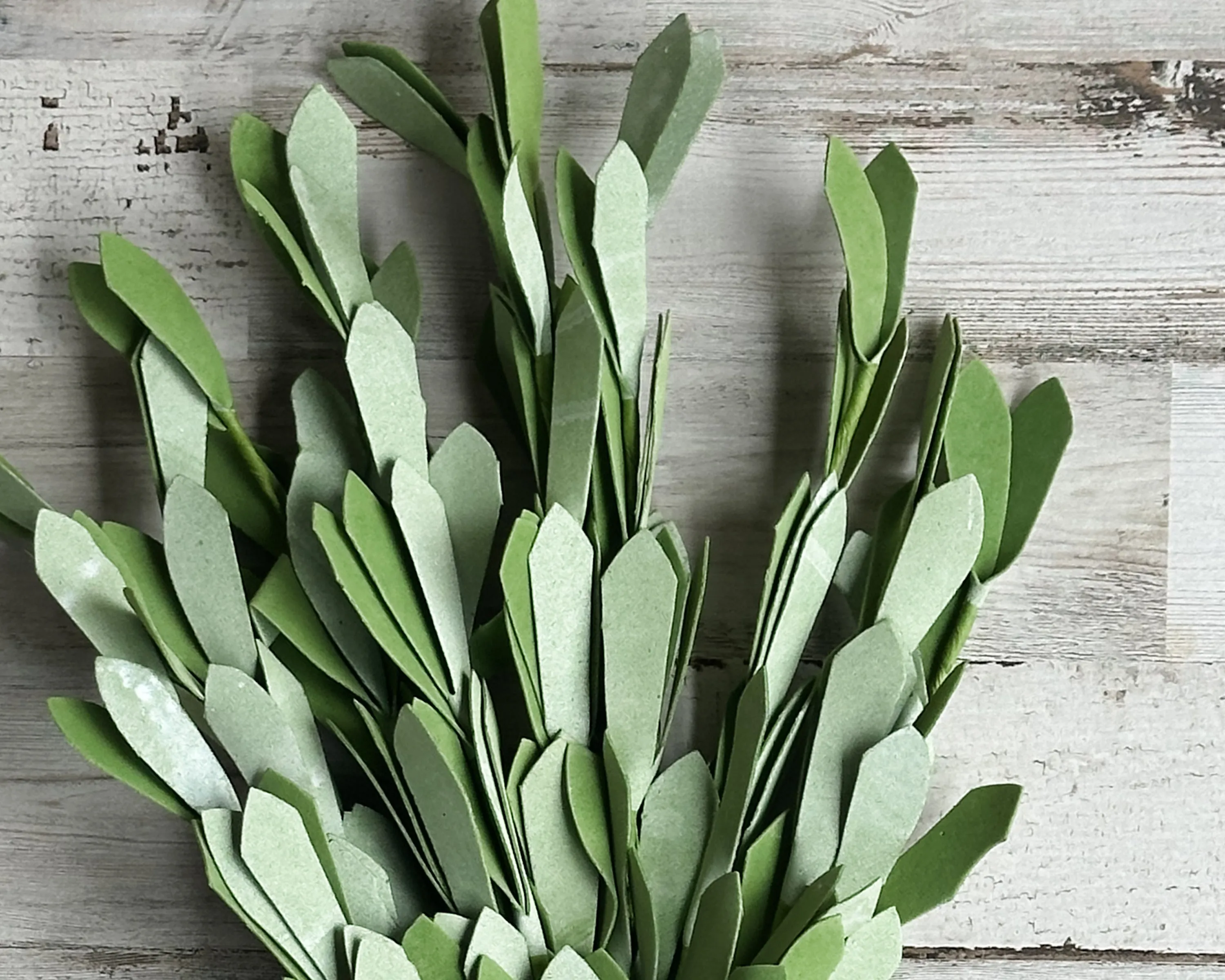 Artificial light green willow leaves bush