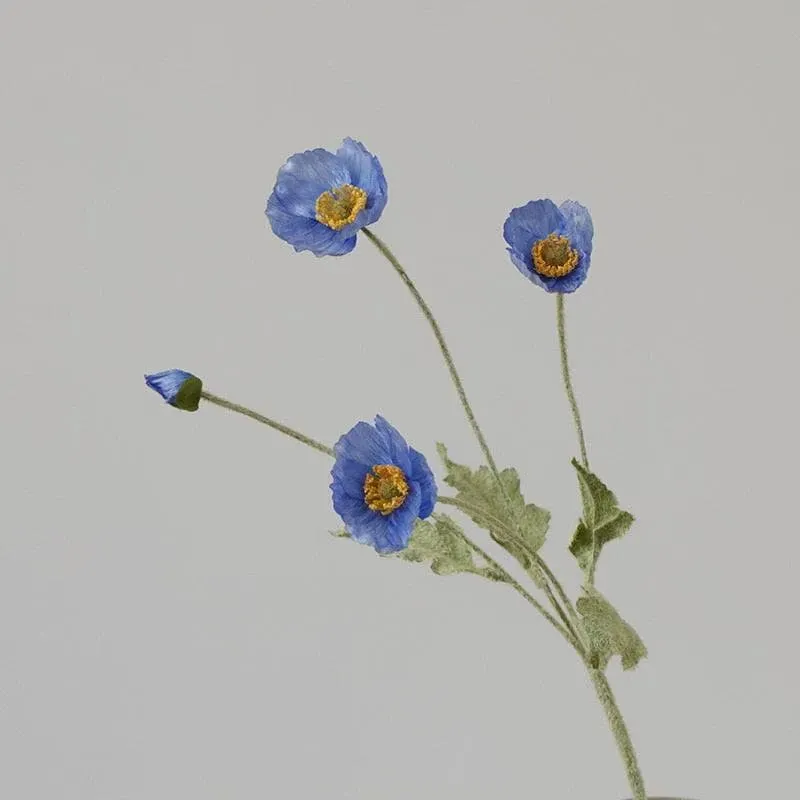 Artificial Poppy Flower Stem