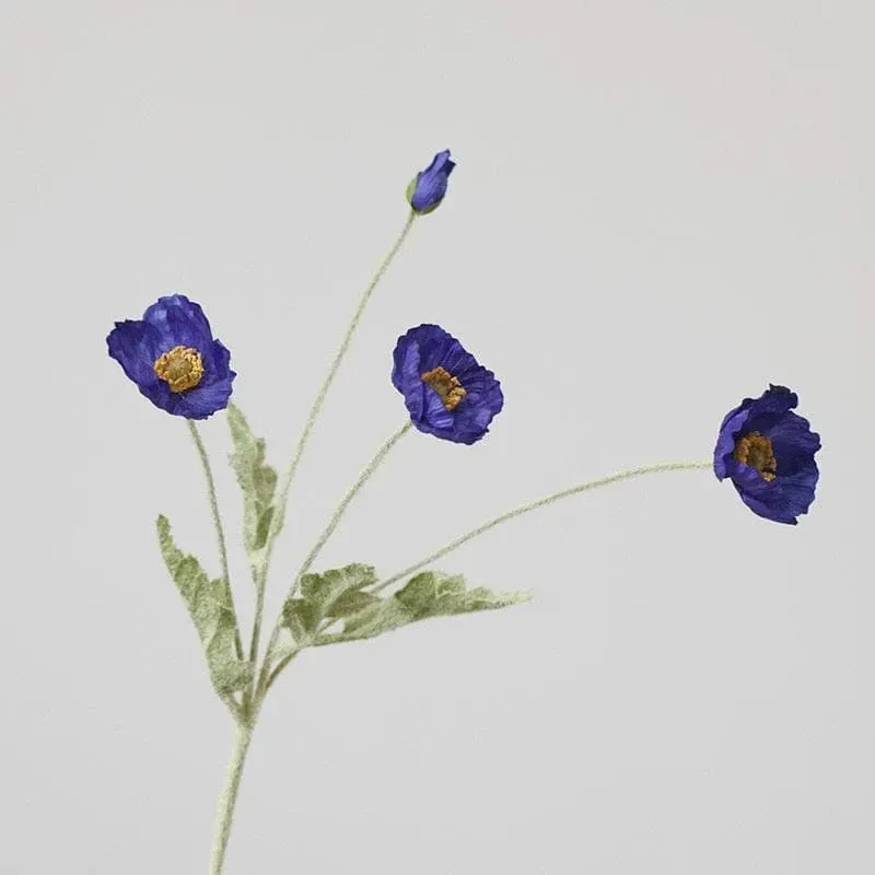 Artificial Poppy Flower Stem
