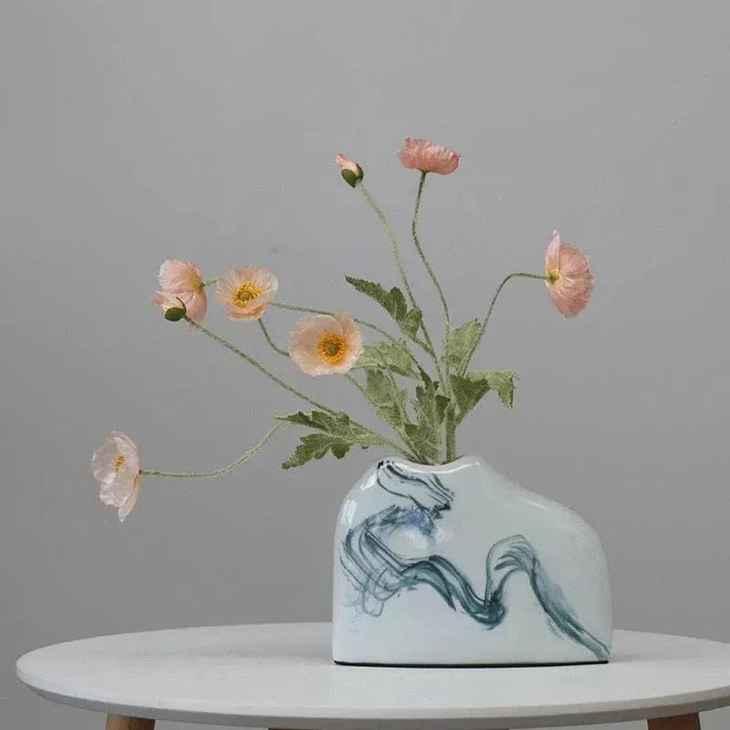 Artificial Poppy Flower Stem