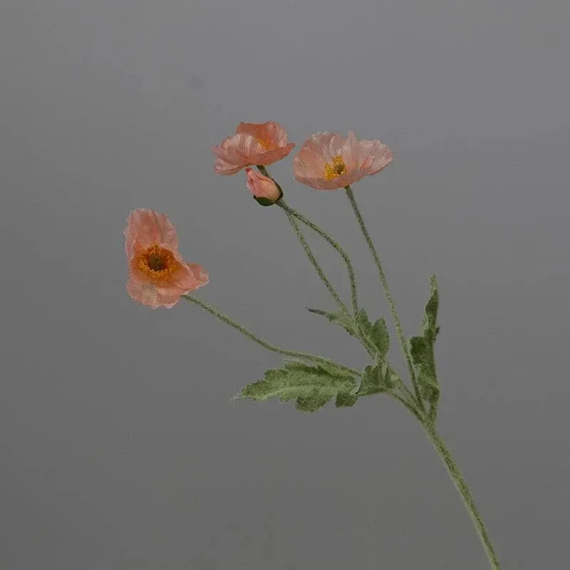 Artificial Poppy Flower Stem
