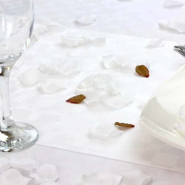 Artificial Rose Petals - White