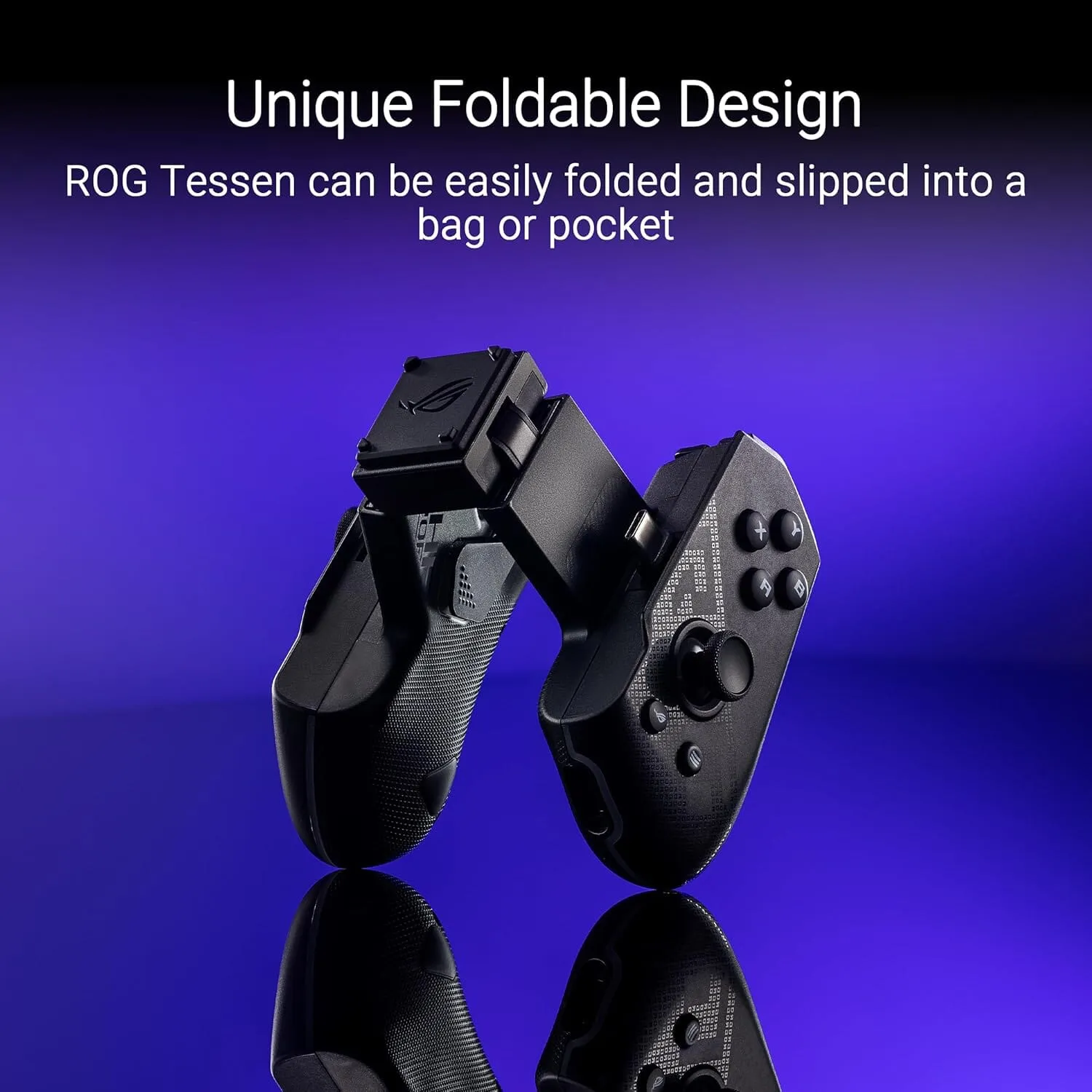 ASUS ROG Tessen Gaming Mobile Controller (foldable, one size fits all, on-the-fly key mapping, RGB lighting, 500Hz polling rate)