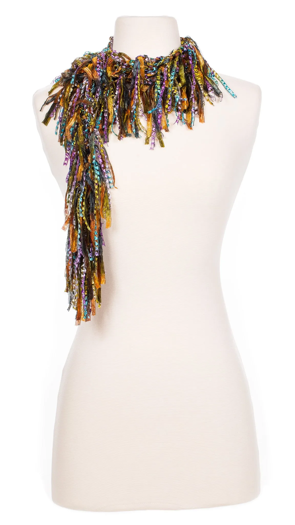 Autumn Sunset Fringe Scarf