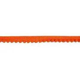 Baby Pom Pom Ball Fringe in Orange