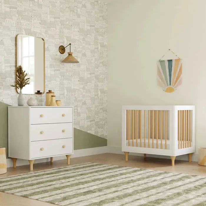 Babyletto Lolly 4-in-1 Convertible Mini Crib & Twin Bed with Toddler Bed Conversion Kit