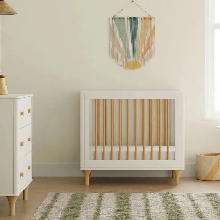 Babyletto Lolly 4-in-1 Convertible Mini Crib & Twin Bed with Toddler Bed Conversion Kit