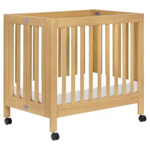 Babyletto Origami Collapsible Mini Crib - Honey