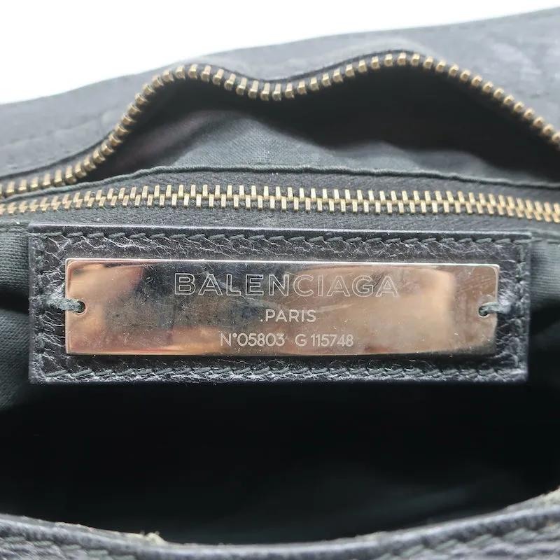 Balenciaga Classic City Bag Black Leather Medium Shoulder Bag