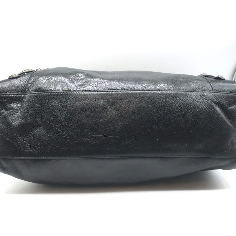 Balenciaga Classic City Bag Black Leather Medium Shoulder Bag