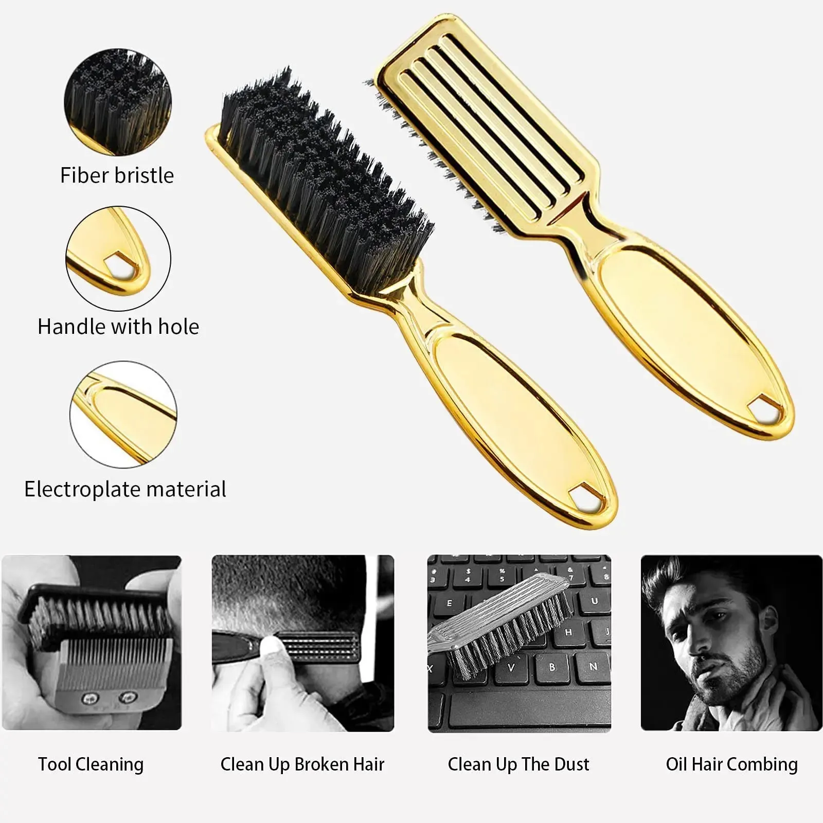 Barber Brush Set Blade and Clipper Cleaning Tools