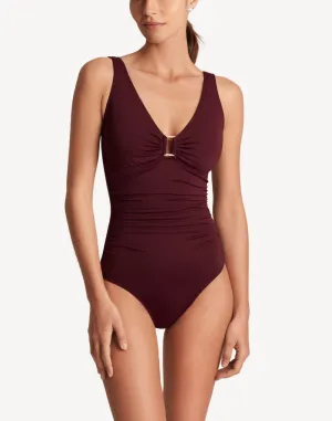 Beach Club Solids Ring Underwire One Piece