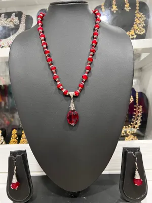 Beaded Long necklace Set