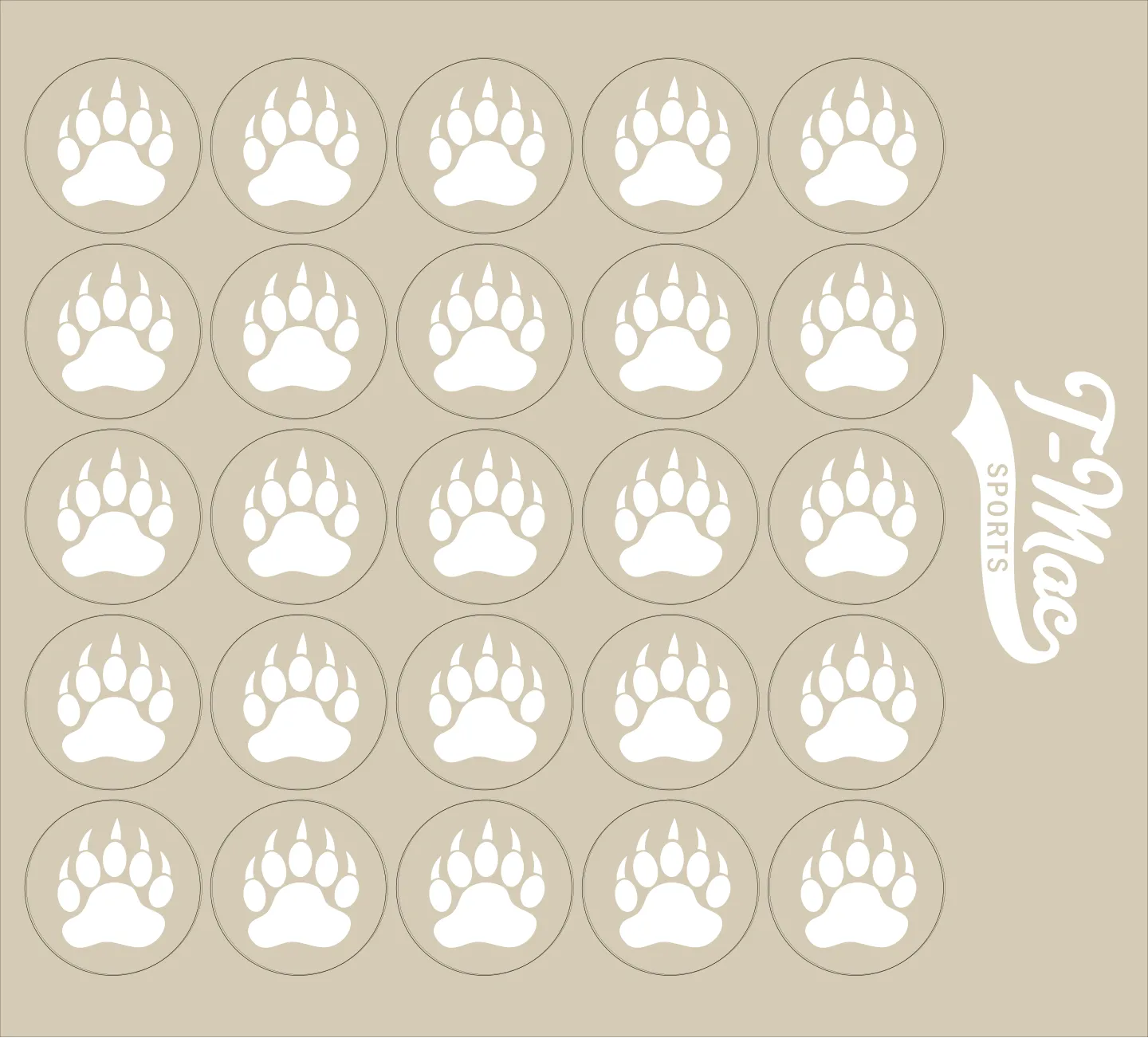 Bear Claw Mini Award Decals