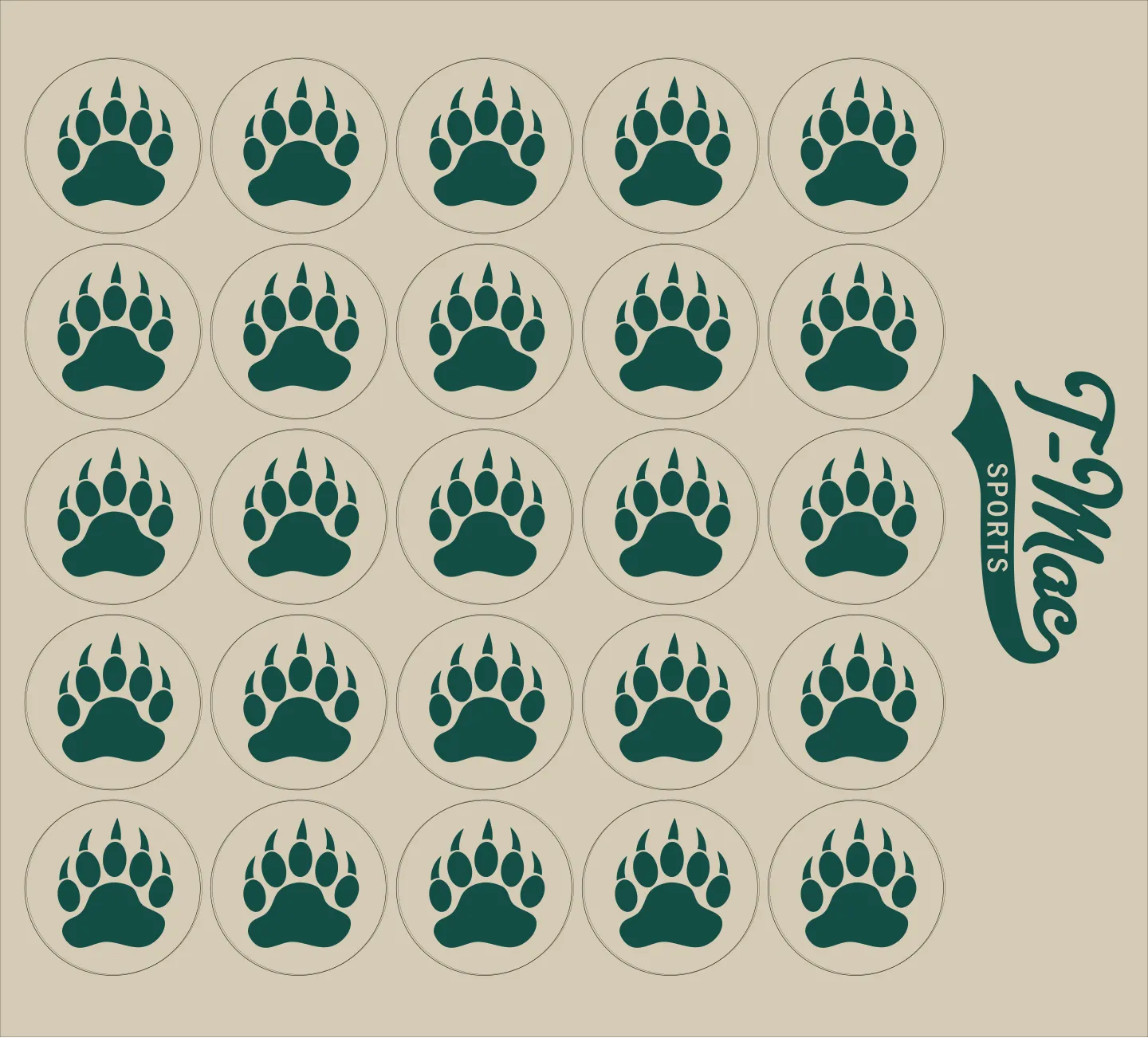 Bear Claw Mini Award Decals