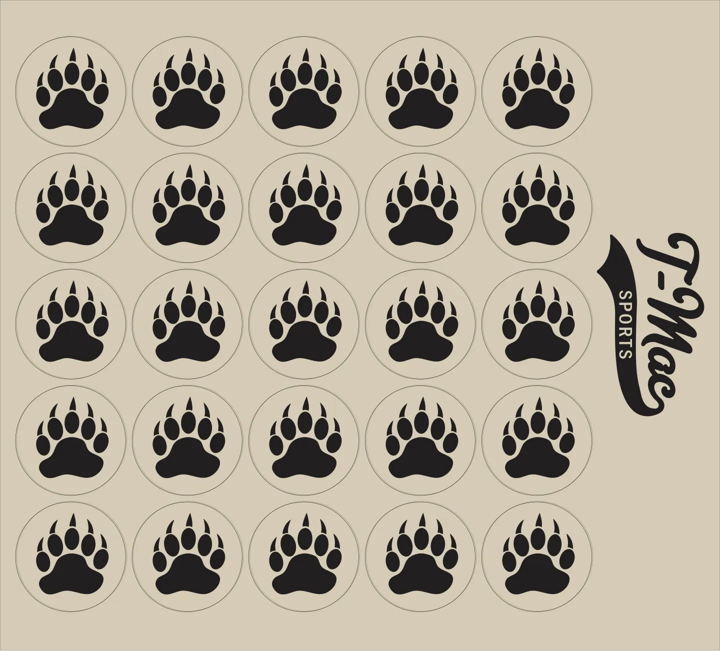 Bear Claw Mini Award Decals