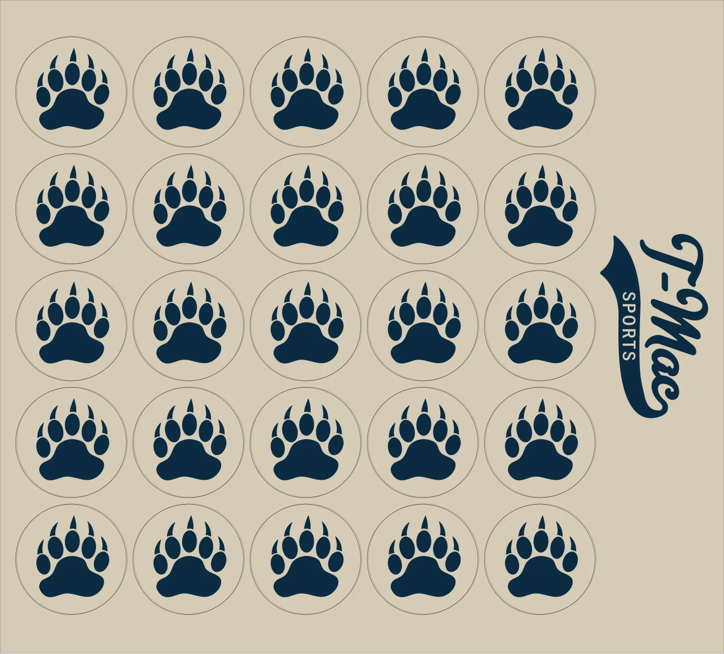 Bear Claw Mini Award Decals