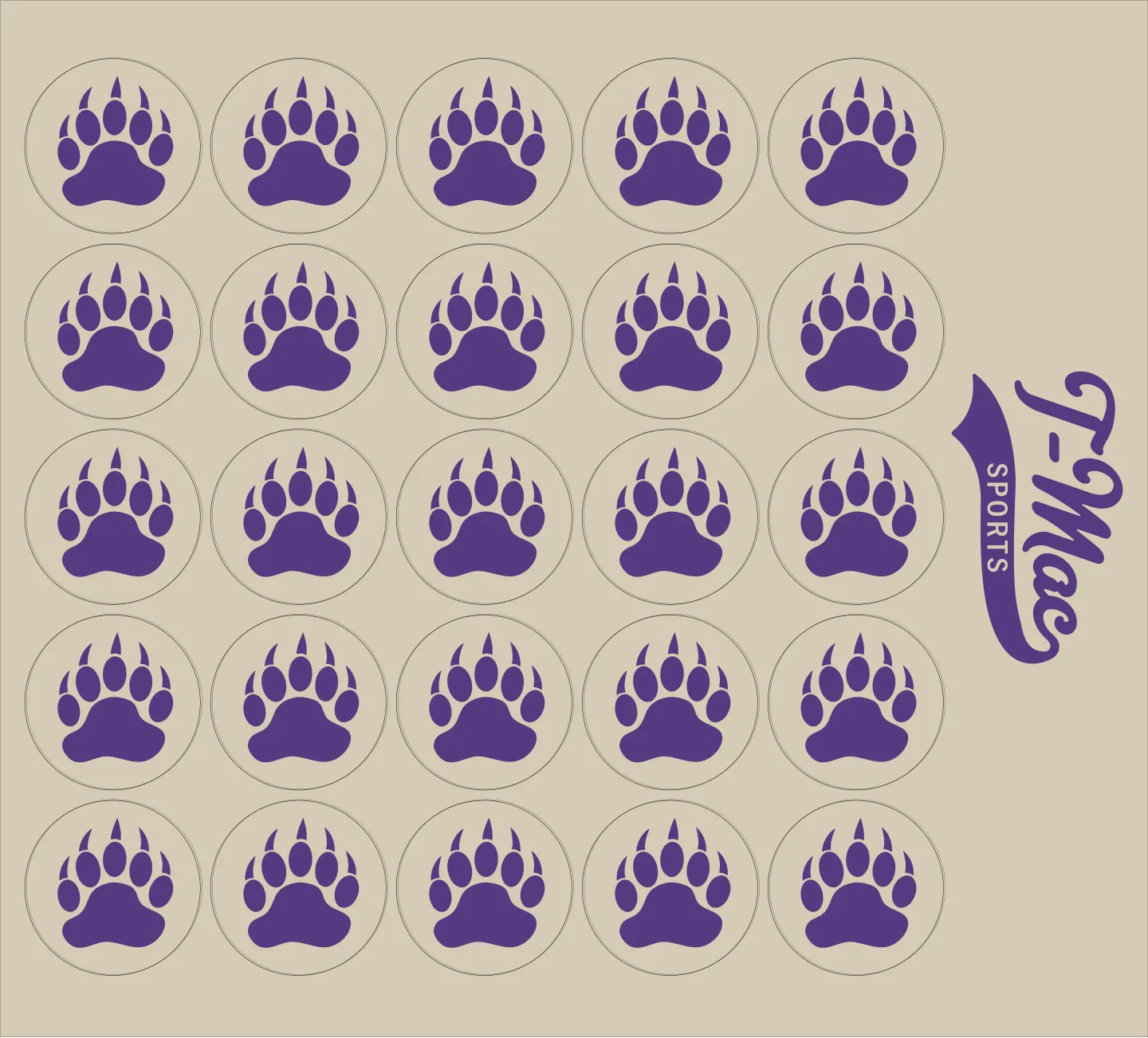 Bear Claw Mini Award Decals
