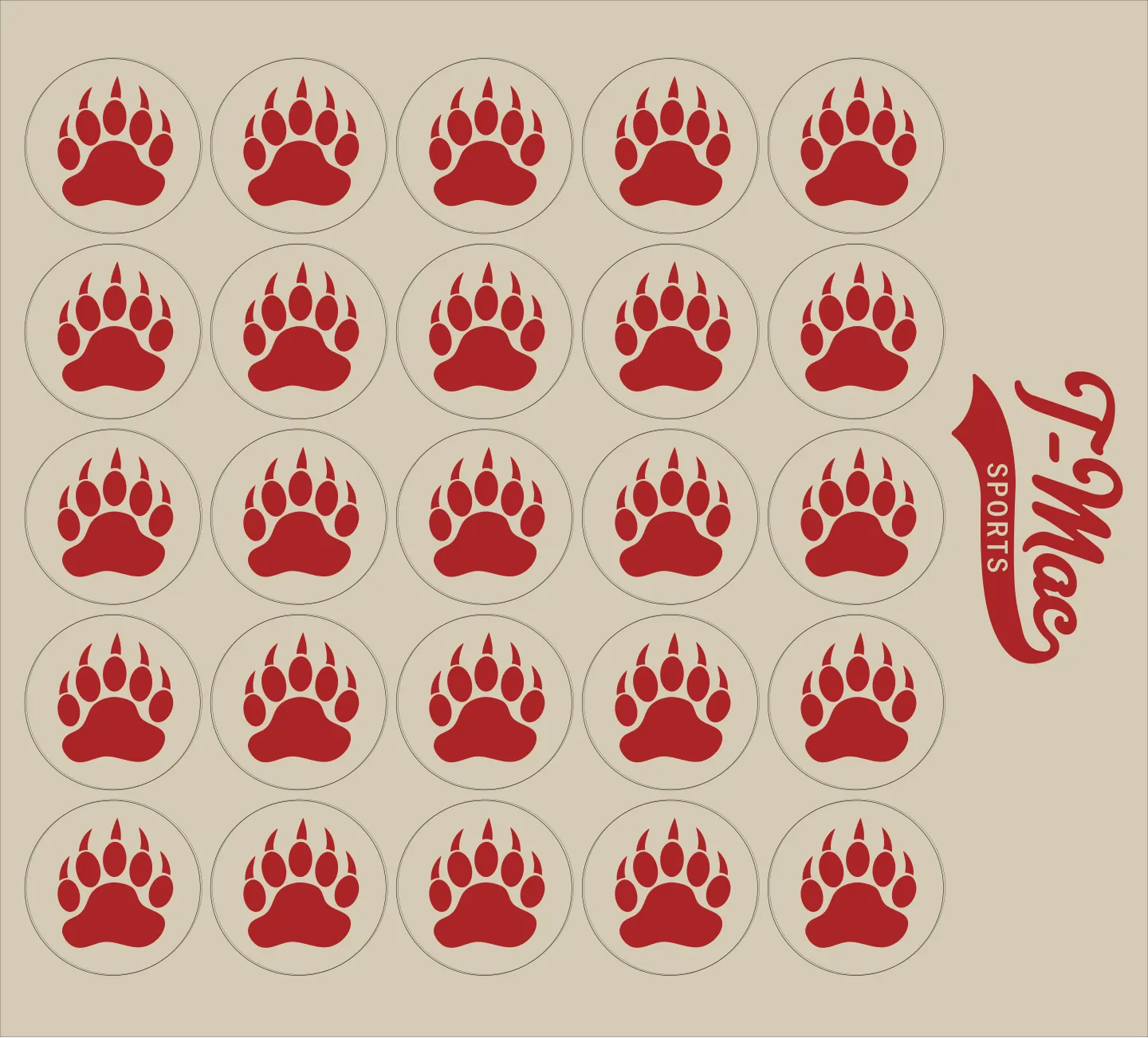 Bear Claw Mini Award Decals