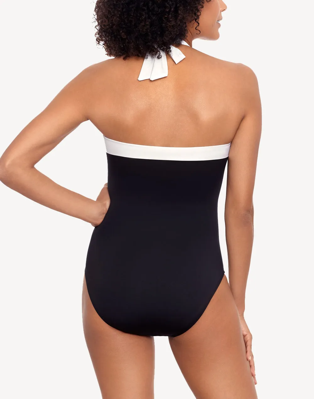 Bel Air Shirred Bandeau One Piece
