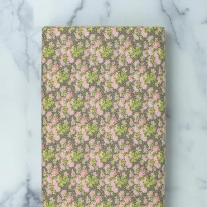 Bespoke Blooms by Brenda Riddle Acorn Quilts - Pink Hydrangea on Cobblestone Color Background