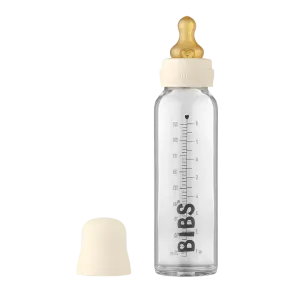 BIBS Baby Glass Bottle Complete Set 225ml | Ivory