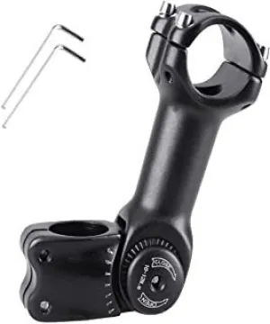Bikelane Adjustable Alloy Ahead 28.6mm Stem, Ext. 90mm, Bar Bore Diameter 25.4mm