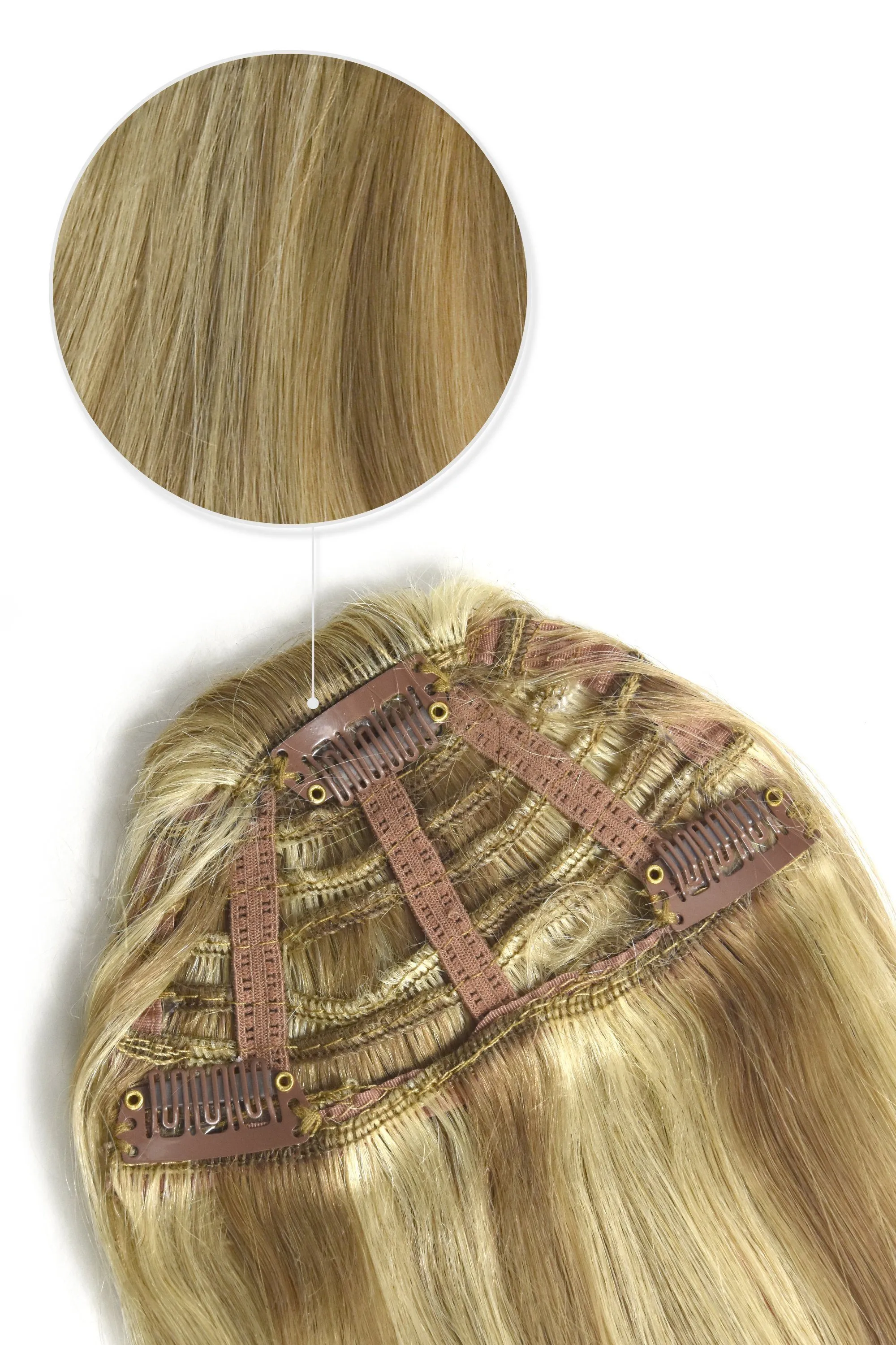 Biscuit Blondey (#18/613) Clip In Fringe