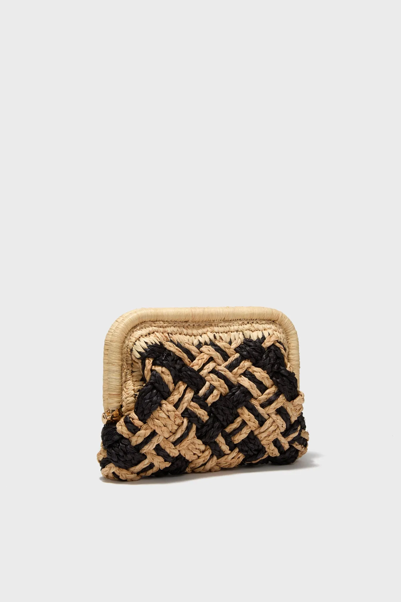 Black and Natural Cyrus Clutch