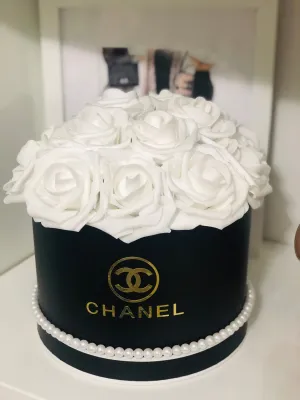 Black Flower Box Bouquet