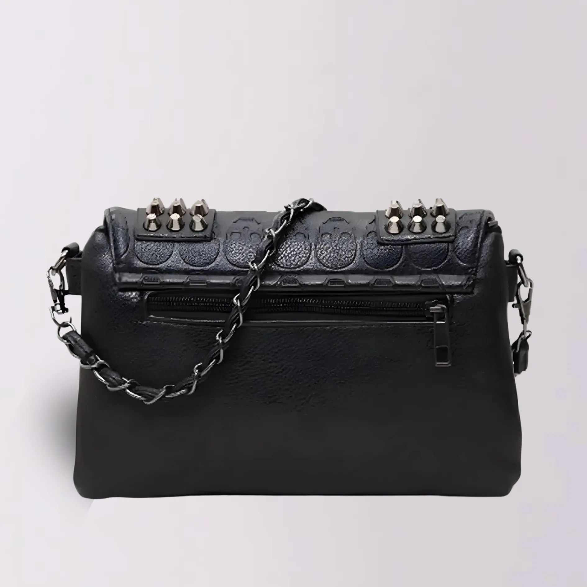 Black Skull Rivet Bag
