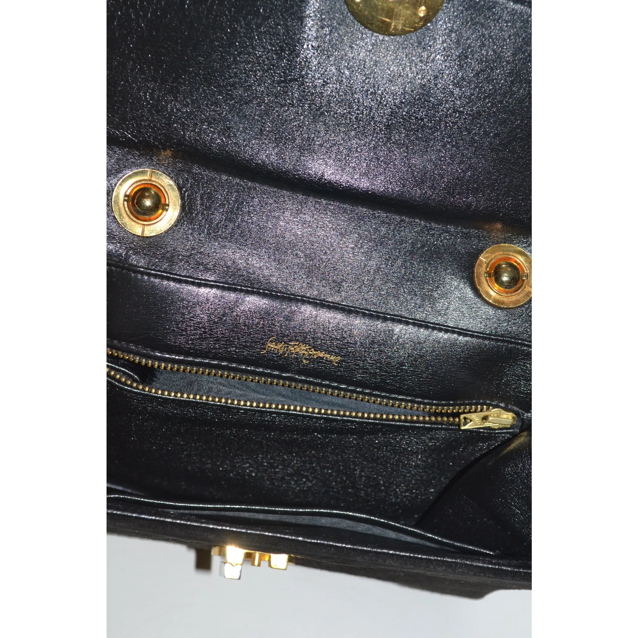 Black Suede Purse By Saks Fifth Avenue
