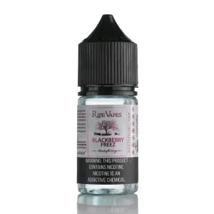 BLACKBERRY FREEZ SALTZ - SYNTHETIC NICOTINE RIPE VAPES 30ML ( 30 , 50 mg)