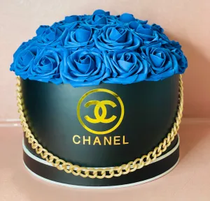 Blue Roses Flower Box