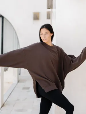Bluza oversize Kind, Chestnut