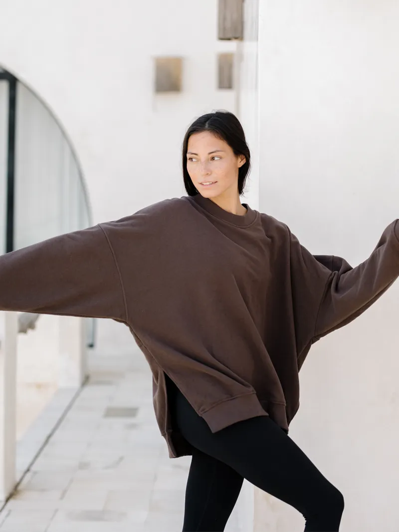 Bluza oversize Kind, Chestnut