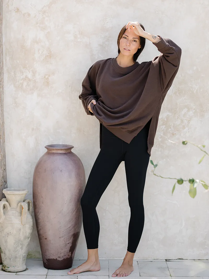 Bluza oversize Kind, Chestnut