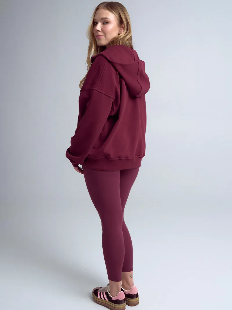 Bluza z zamkiem Evolve, Burgundy