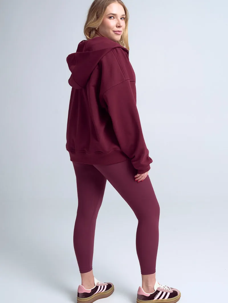 Bluza z zamkiem Evolve, Burgundy
