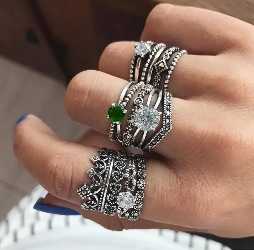 Bohemian Cluster Rings (Set of 12)